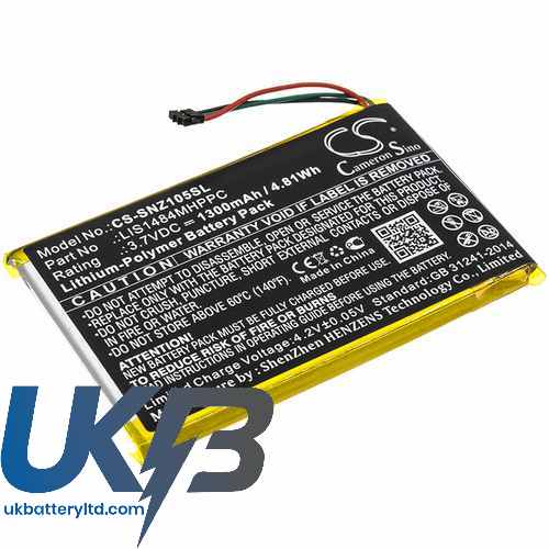 Sony NWZ-Z1060 Compatible Replacement Battery