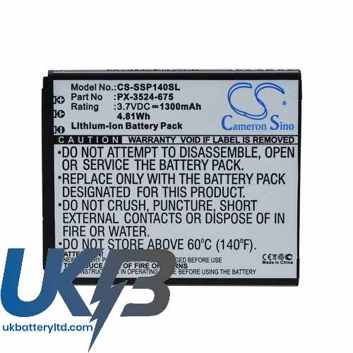 SIMVALLEY PX 3524 Compatible Replacement Battery