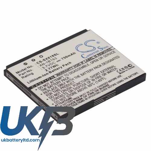 Sharp XN-1BT63 SH6110 SH6110C SH6118 Compatible Replacement Battery