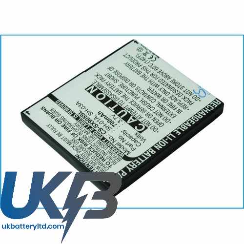 SHARP SH 03A Compatible Replacement Battery