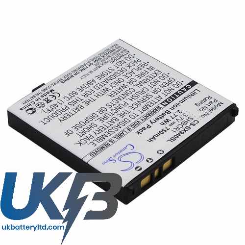 SOFTBANK 942SH Compatible Replacement Battery