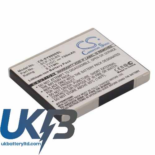 SANYO SCP 6600 Compatible Replacement Battery