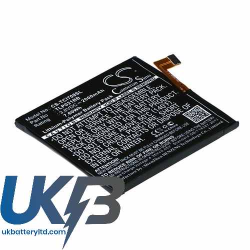 TCL TLP021BB i708U i709M Compatible Replacement Battery