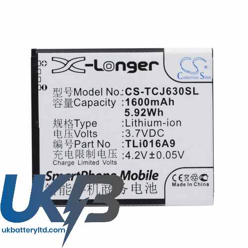 TCL J630T Compatible Replacement Battery