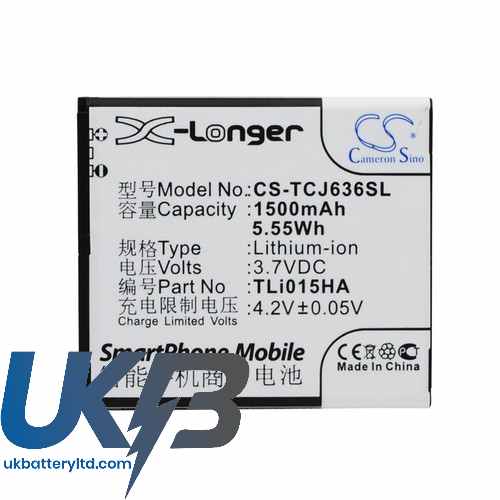 TCL TLi015HA Compatible Replacement Battery