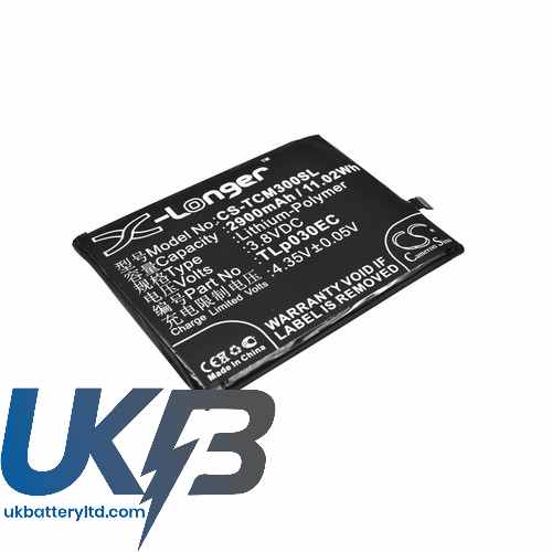 TCL 3S Compatible Replacement Battery