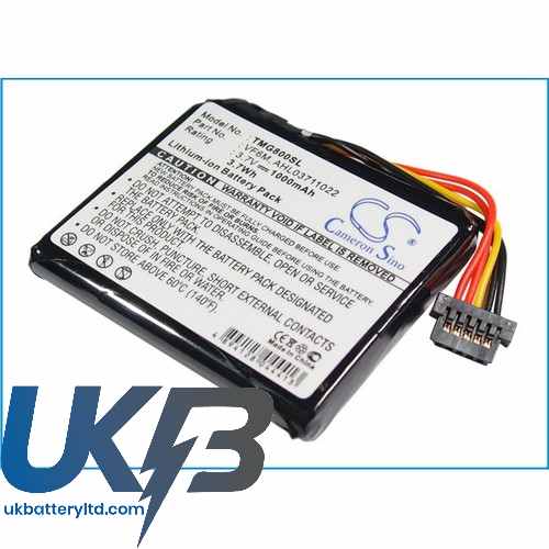 TOMTOM 4ER5.001.01 Compatible Replacement Battery