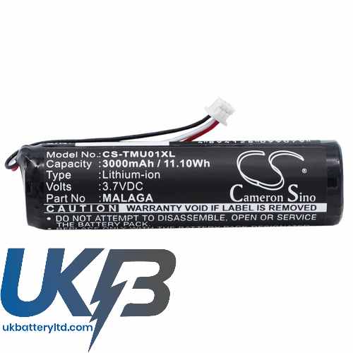 TomTom 6027A0050901 MALAGA 4GC01 Urban Rider Pro Compatible Replacement Battery