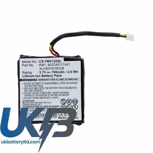 TOMTOM ViaLiveEuro Compatible Replacement Battery