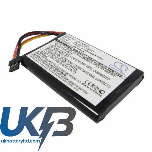 TomTom 6027A0106201 R2 1EP0.029.01 4EP0.001.02 5EP0.029.01 Compatible Replacement Battery