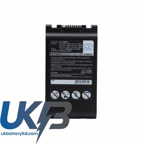 TOSHIBA PA3191U 5BRS Compatible Replacement Battery