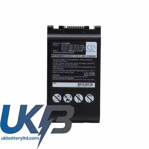 TOSHIBA Portege M700 S7005X Tablet PC Compatible Replacement Battery