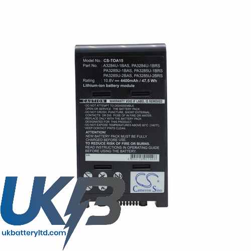 TOSHIBA Dynabook Satellite J62166D-5 Compatible Replacement Battery