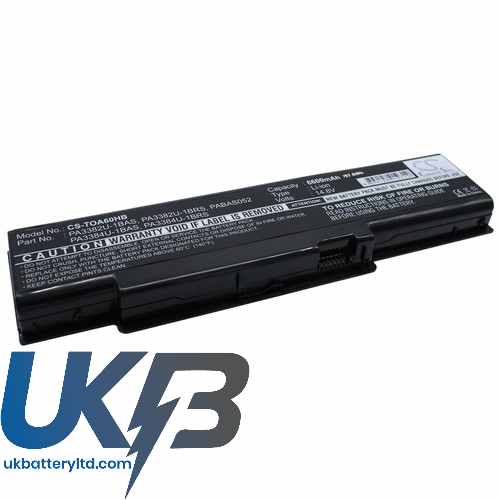 TOSHIBA Satellite A60 662 Compatible Replacement Battery