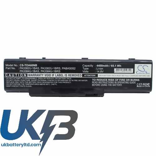 Toshiba PA3384U-1BAS PA3384U-1BRS Dynabook AW2 AX/2 AX/3 Compatible Replacement Battery