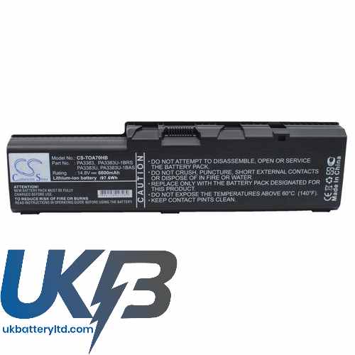 TOSHIBA Satellite A70 S2491 Compatible Replacement Battery