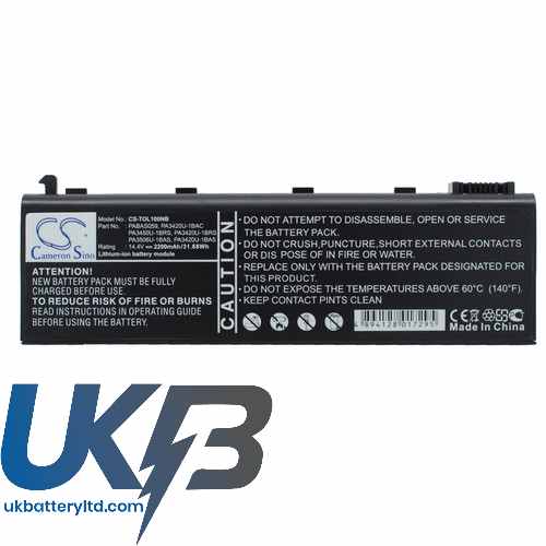 TOSHIBA Satellite L10 104 Compatible Replacement Battery