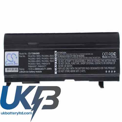 Toshiba Satellite M50-S5181TQ Compatible Replacement Battery