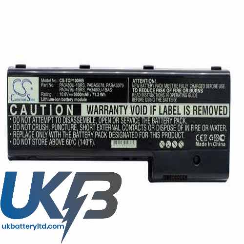 Toshiba Satellite P100-247 Compatible Replacement Battery