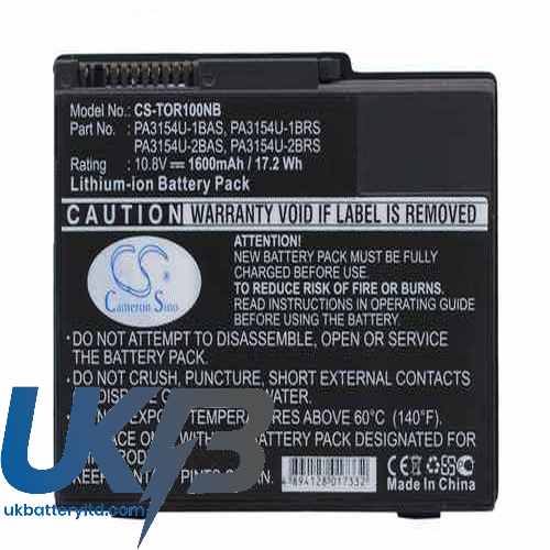 Toshiba Portege 2000 Compatible Replacement Battery