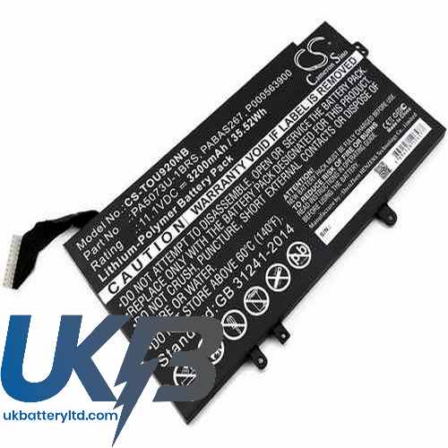 Toshiba Satellite U920t Compatible Replacement Battery