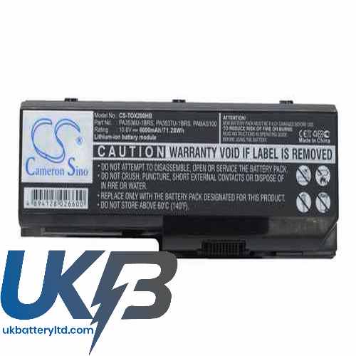 Toshiba Satellite P205D-S7438 Compatible Replacement Battery