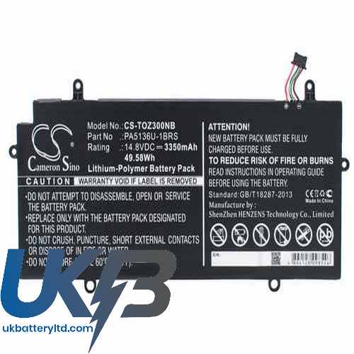 Toshiba Portege Z30-B-16H Compatible Replacement Battery