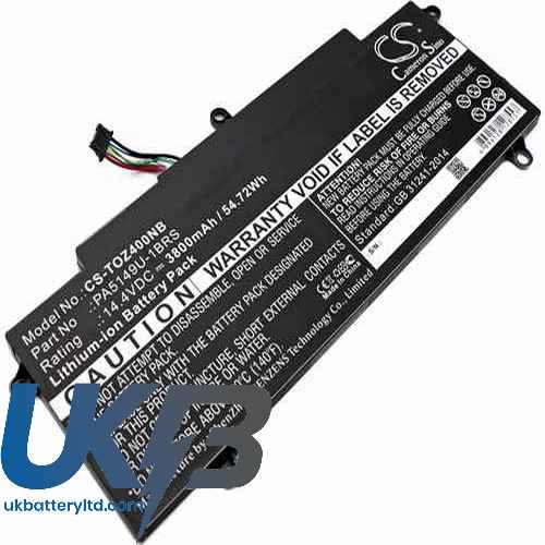 Toshiba Tecra Z40-A-10K Compatible Replacement Battery