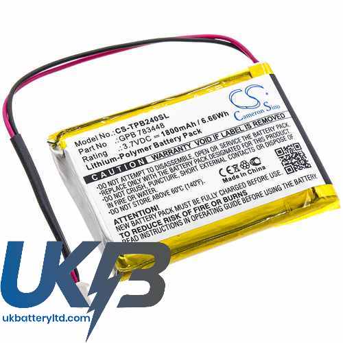 Telex PB24N Compatible Replacement Battery