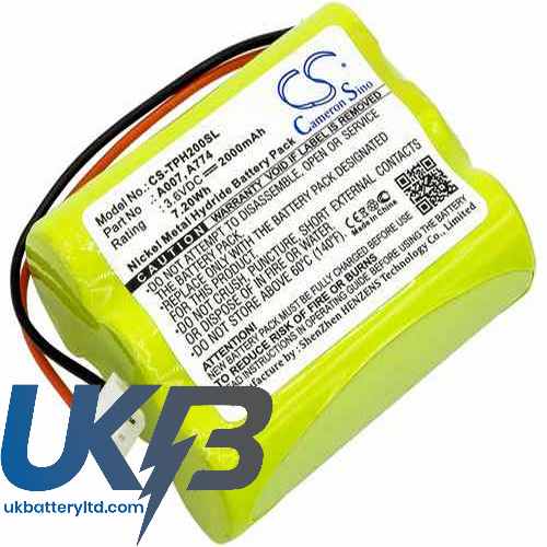 TPI HXG-2D Combustible Gas Leak De Compatible Replacement Battery