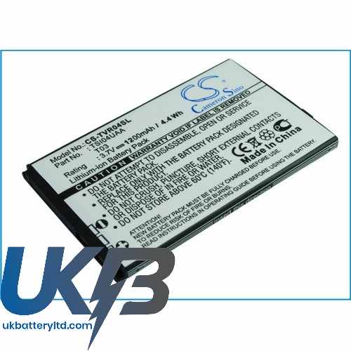 TOSHIBA RegzaI S04 Compatible Replacement Battery