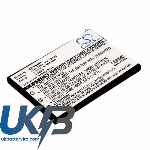 PANASONIC CGA S003 Compatible Replacement Battery