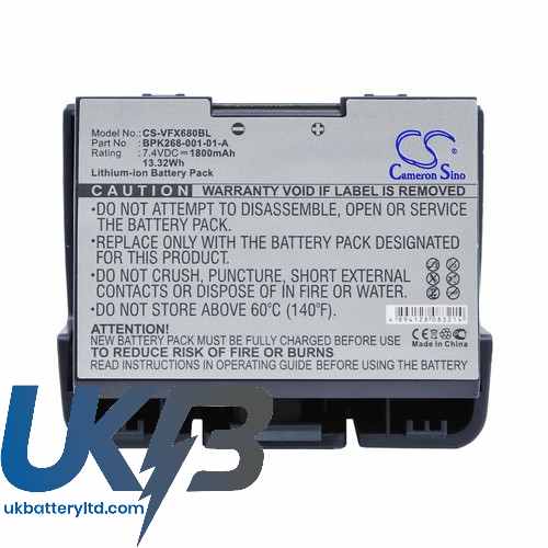 VERIFONE VX680 Wireless Terminal Compatible Replacement Battery