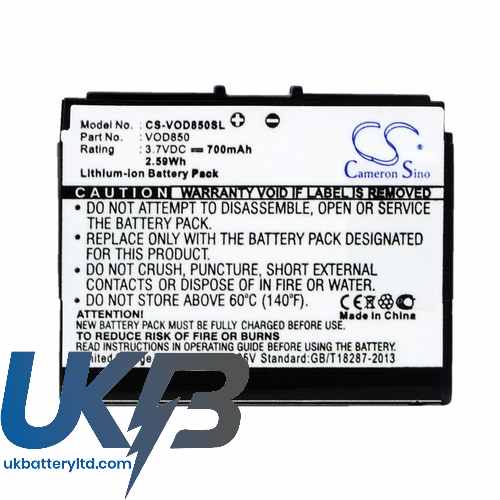 Vodafone 850 VF850 Compatible Replacement Battery