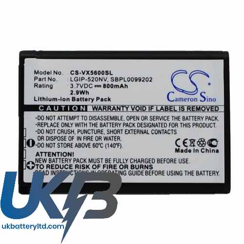 LG SBPL0099202 Compatible Replacement Battery