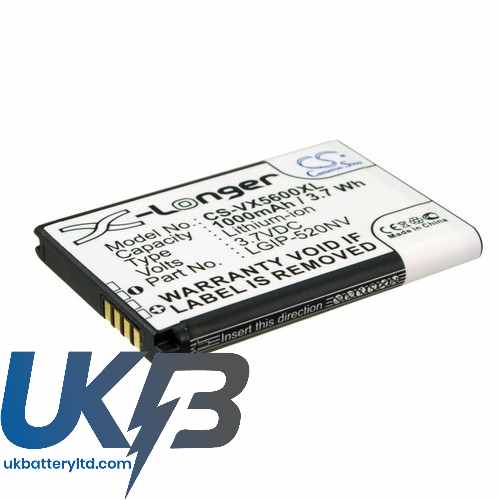 LG VX5600 Compatible Replacement Battery