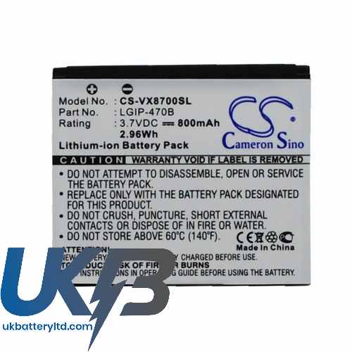 VERIZON SBPL0085801 Compatible Replacement Battery