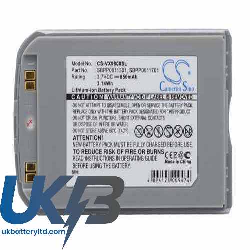 LG VX9800 Compatible Replacement Battery
