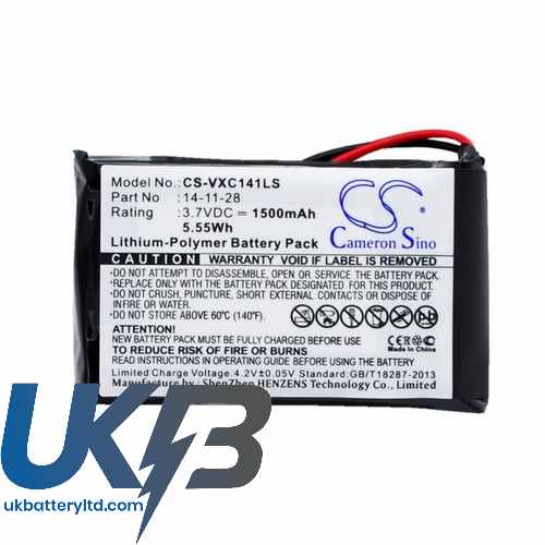 Replacement Battery Batteries For VANCOUVER XC 141K CS VXC141LS Replacement Battery Batteries For VANCOUVER XC 141K CS VXC141LS