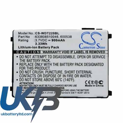 UNITECH PT650 Compatible Replacement Battery