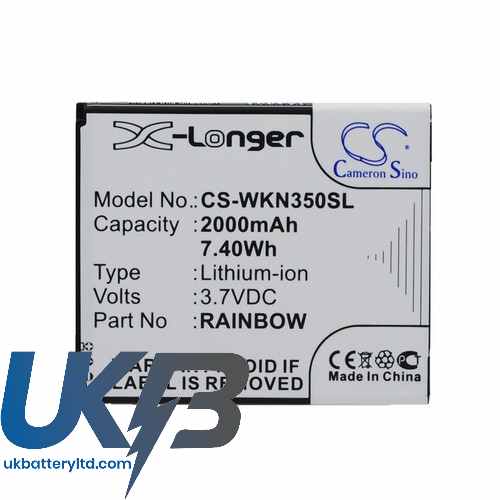 Wiko Rainbow Bloom M172 N350 Compatible Replacement Battery