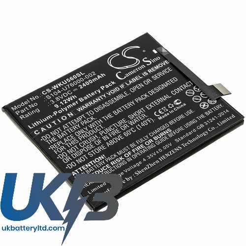 Wiko S104-U76000-000 Compatible Replacement Battery