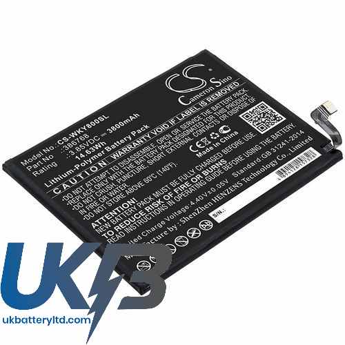 Wiko Y80 Compatible Replacement Battery