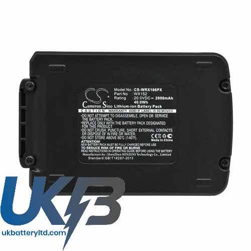 WORX 16VMaxDrillDriver Compatible Replacement Battery