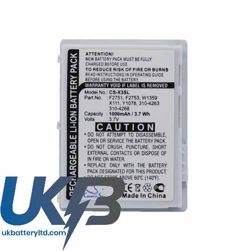 DELL X1111 Compatible Replacement Battery