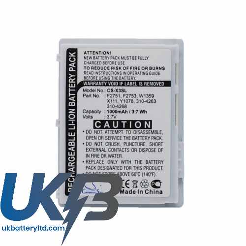 DELL AximX30 Compatible Replacement Battery