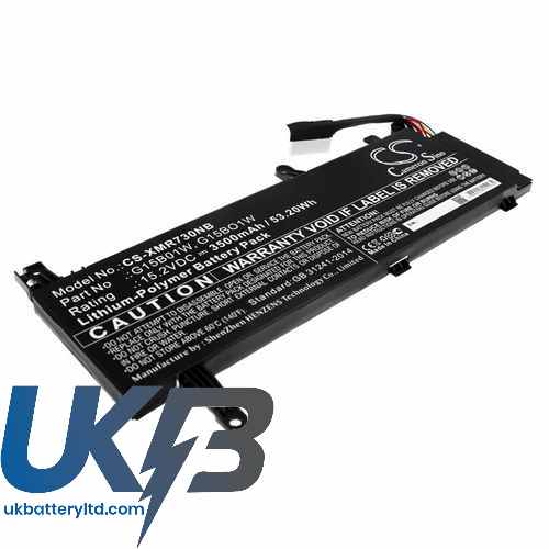 Xiaomi gaming laptop 8th gen i7Intel Compatible Replacement Battery