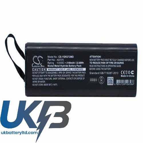 Yokogawa BDR15D Compatible Replacement Battery