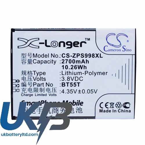 ZOPO ZP3X Compatible Replacement Battery