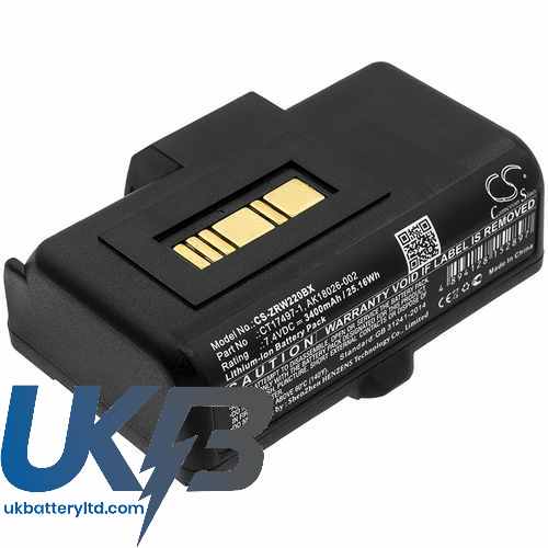 Zebra AK18026-002 Compatible Replacement Battery